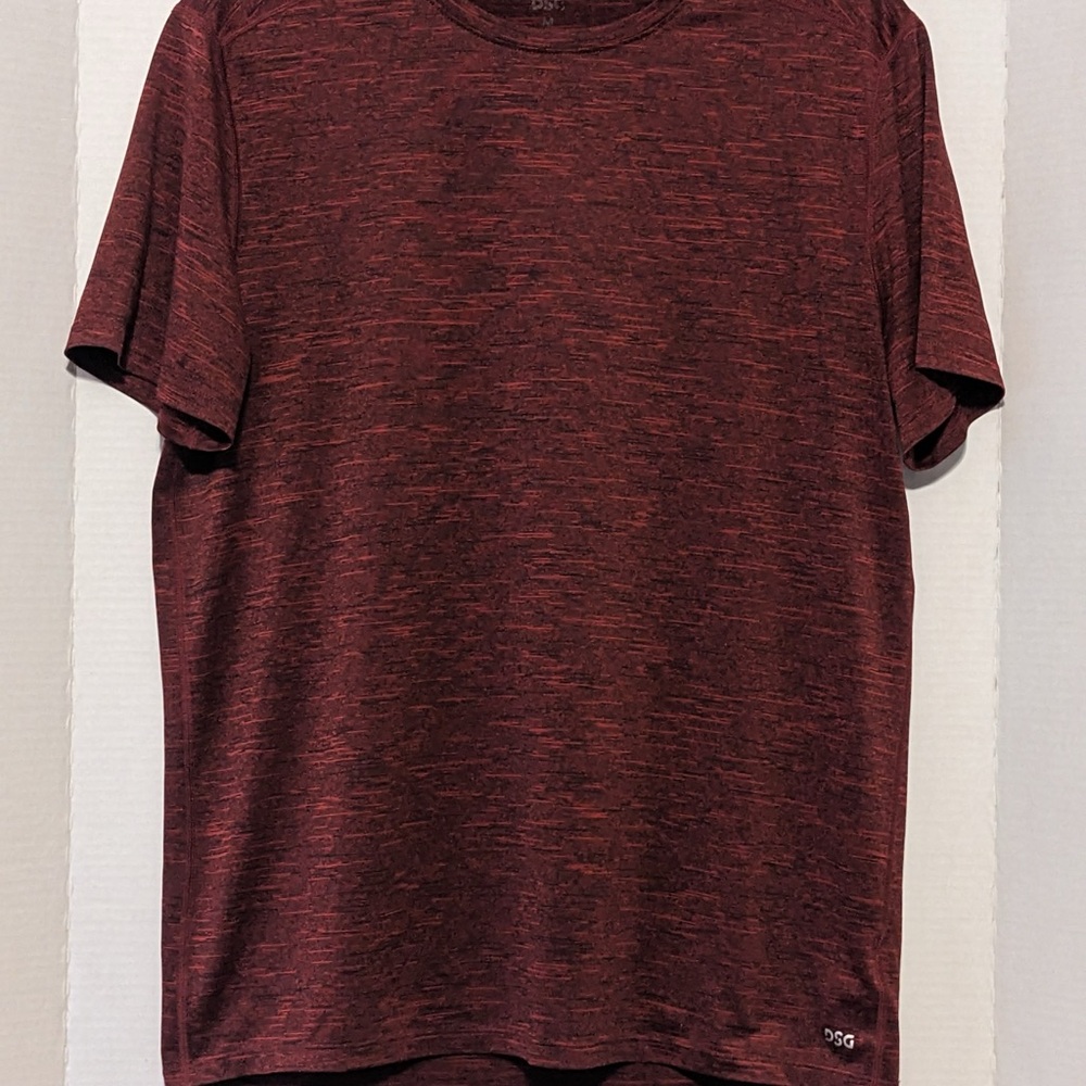DSG Men's Maroon Heathered Short Sleeve Tee